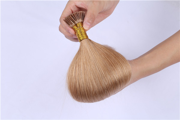 Wholesale Italy Glue I-tip Hair Extensions China Bonded Remy Human Hair Extensions  LM279